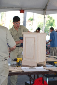 California High School Cabinetmaking State Gold Medalist, Saul Vazquez from Fontana High School